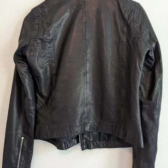 Madewell Washed Leather Motorcycle Jacket - Picture 7 of 8